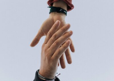 helping hands reaching connection