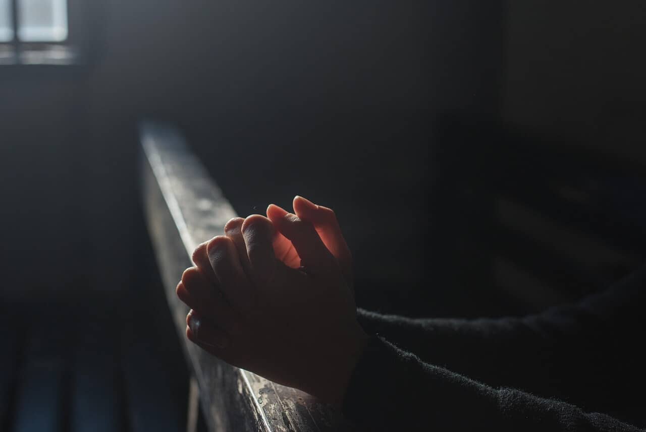Prayer, hands, church