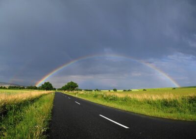 Rainbow after a storm