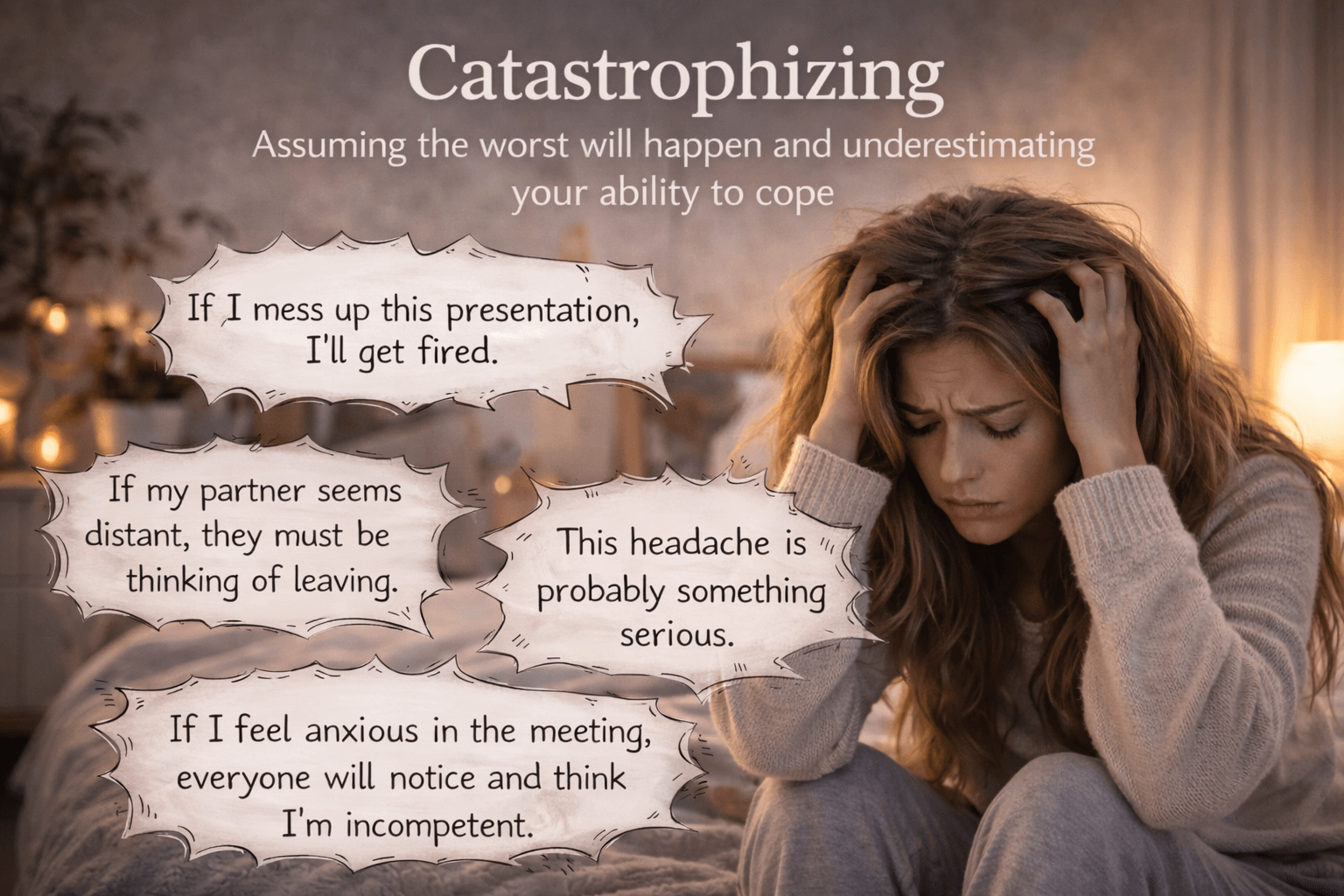 Anxiety, catastrophic thinking