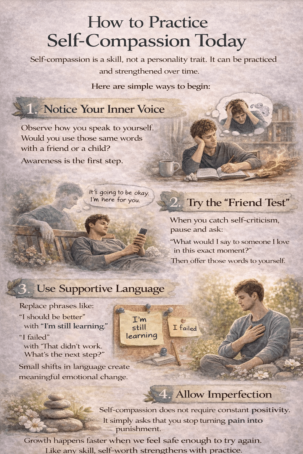 How to practice self compassion today