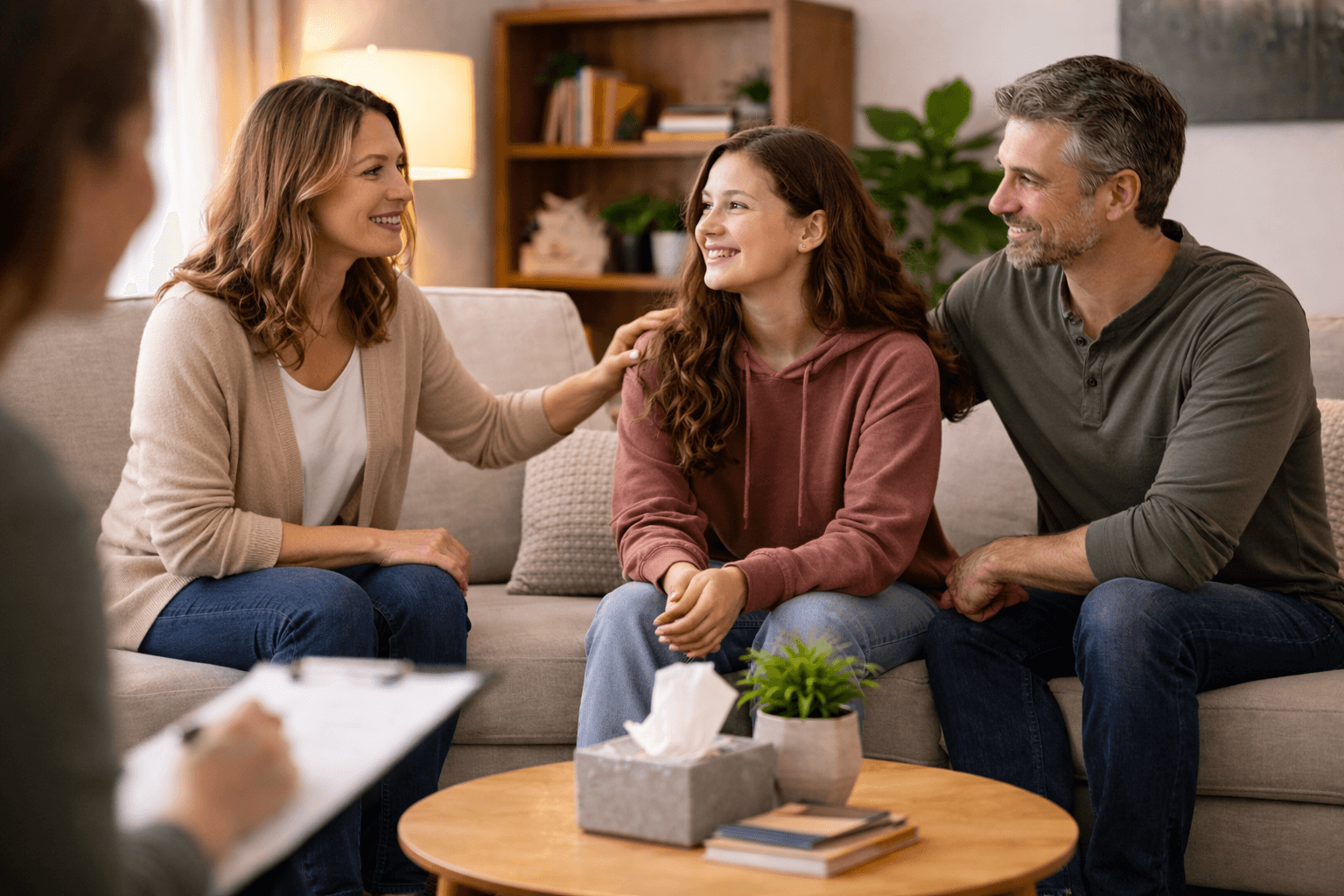 parent-teen therapy in progress