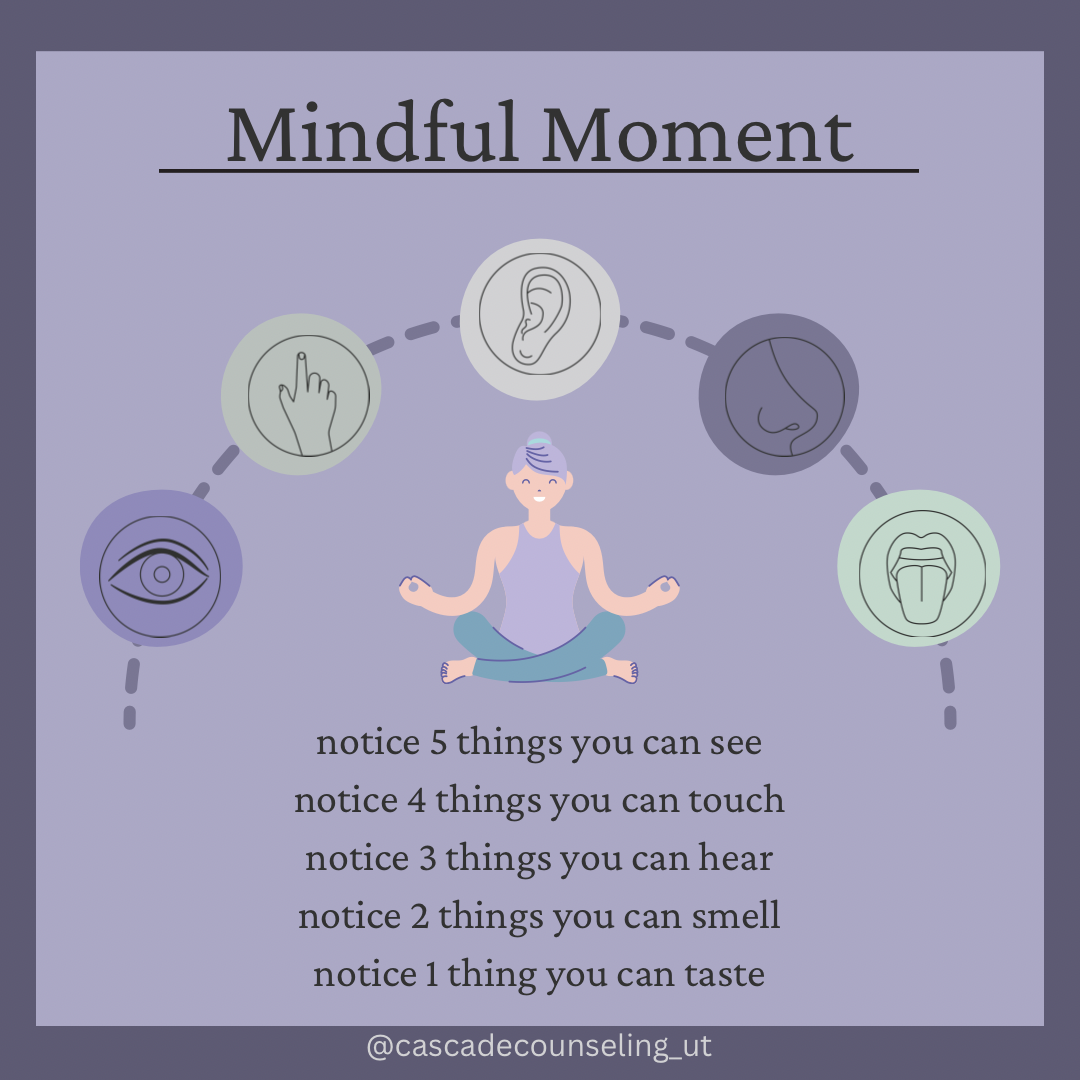 mindfulness exercise, Name 5