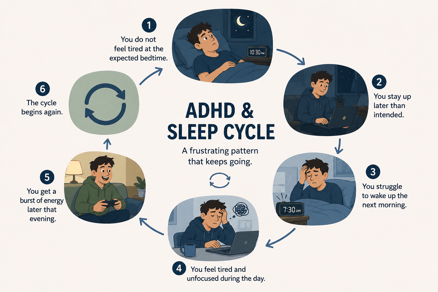 ADHD sleep cycle